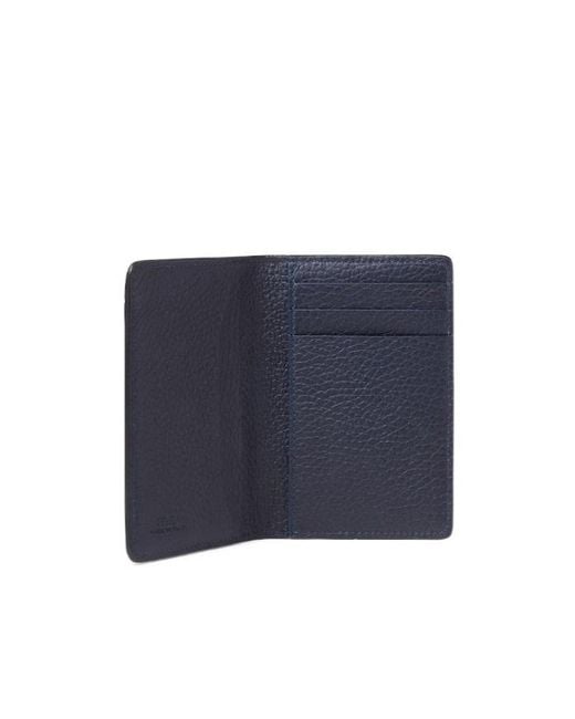 Fendi Blue Colorblock Card Case for men