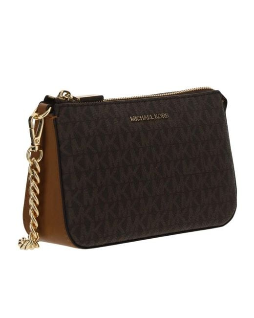 Michael Kors Black Michael Jet Set Logo Plaque Shoulder Bag