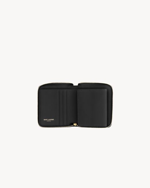 Saint Laurent Black Quilted Leather Wallet