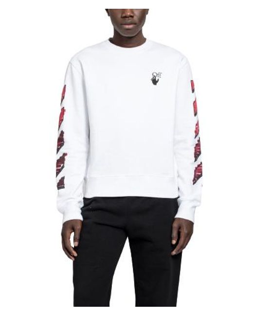 Off-White c/o Virgil Abloh White Marker Arrows Cotton Sweatshirt for men