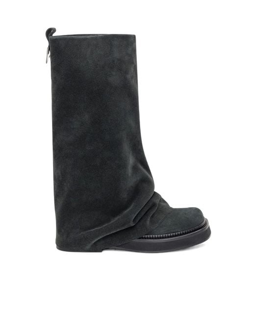 The Attico Black The Combat Boots