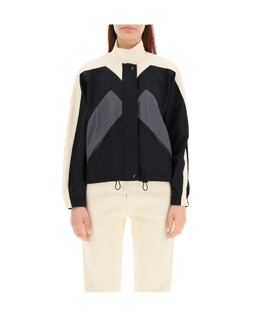 KENZO Black Short Stripe Detail Windbreaker