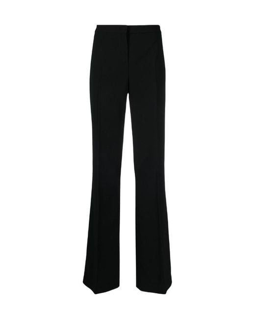 Pinko Black High-Waist Straight-Leg Trousers