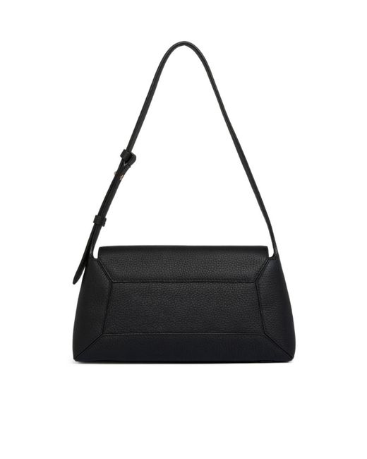Strathberry Black Mosaic Leather Shoulder Bag