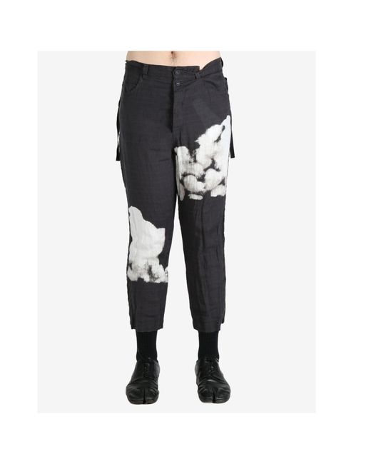 Undercover Black Belt-Loop Casual Pants for men