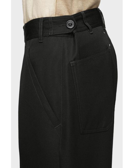 Maison Margiela Black Straight Leg Pants for men