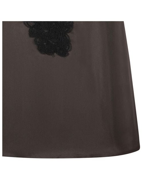 Rohe Black V-Neck Lace Top