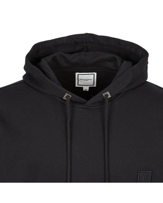 Wooyoungmi Black Hood Sweatshirt for men