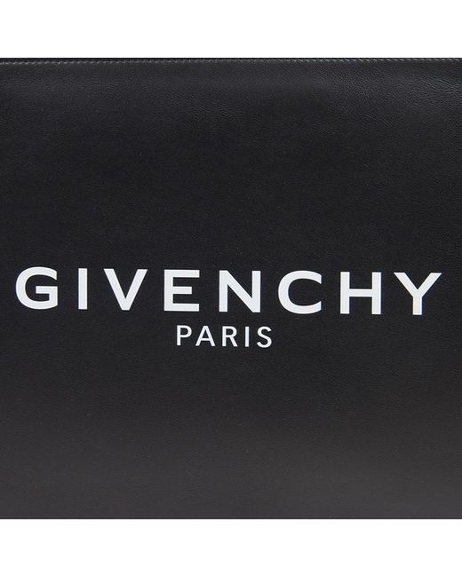 Givenchy Black Logo Details Clutch for men