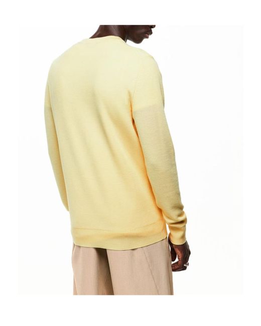 Moncler Yellow Edit Crew Neck Jumper for men