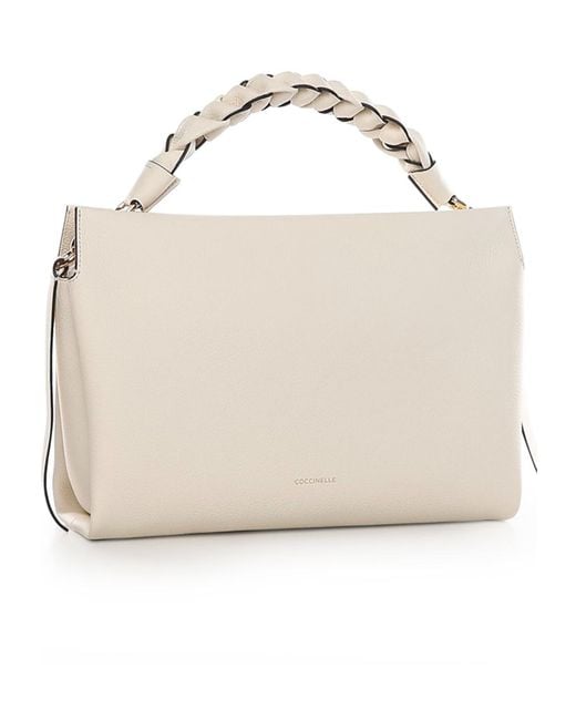 Coccinelle Natural Boheme Medium Top Handle Bag