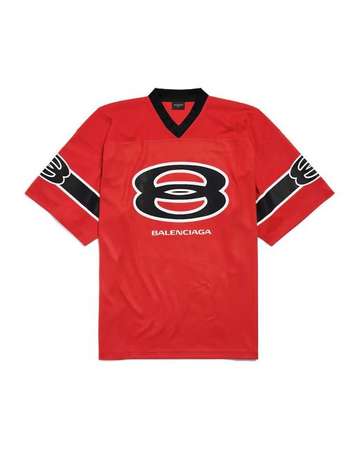 Balenciaga Red American Football Top for men