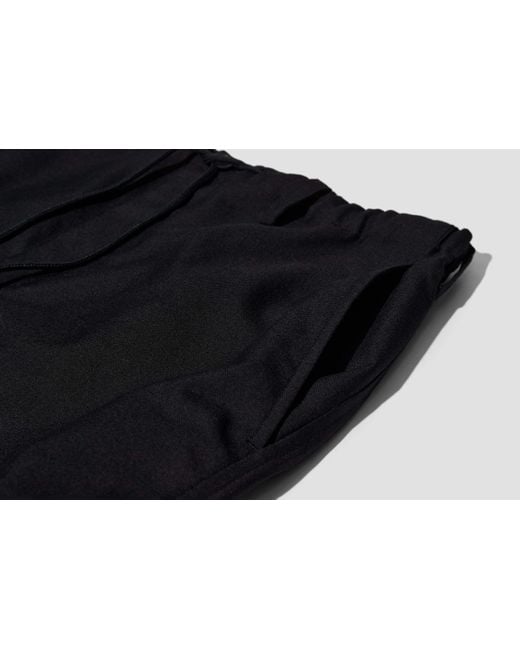 Dries Van Noten Black Drawstring Casual Pants for men