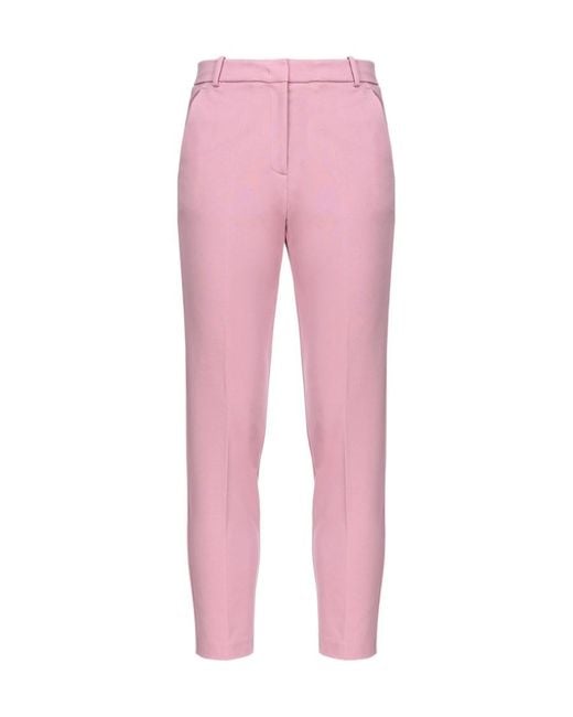 Pinko Pink Milano-Knit Cigarette Trousers