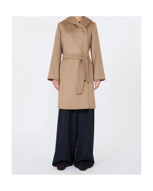 Max Mara Natural Studio Mstnewmang Broadcloth Robe Coat