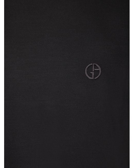 Giorgio Armani Black Short-Sleeved T-Shirt for men