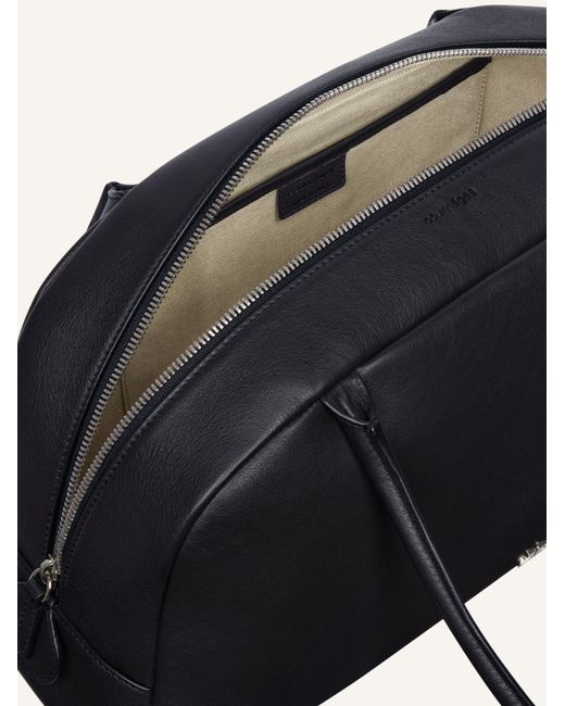 Courreges Black Courrèges Curved Zip Shoulder Bag