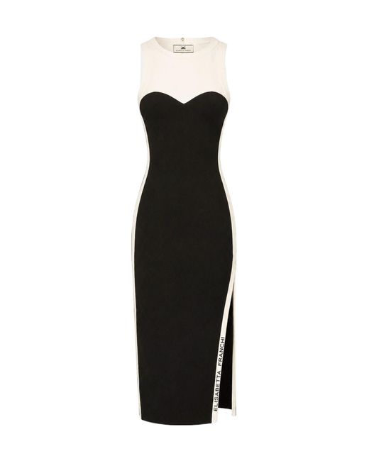 Elisabetta Franchi Black Sleeveless Dress
