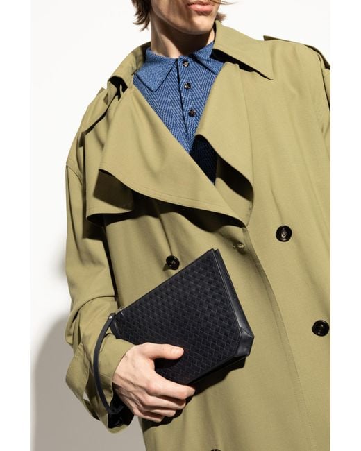 Bottega Veneta Blue Zippered Clutch for men