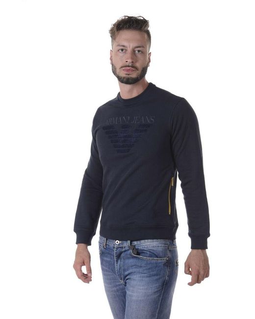 Armani Jeans Blue Sports Sweater for men