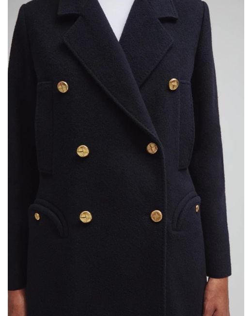 Blazé Milano Blue Joyme Double-Breasted Peacoat