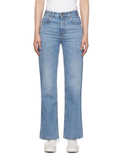 Chloé Blue Chloé Boyfriend Straight-Leg Jeans