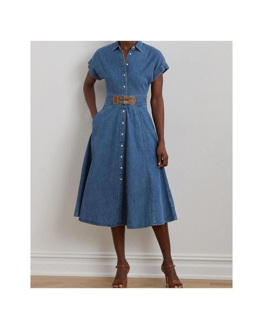 Ralph Lauren Blue Denim Shirt Dress