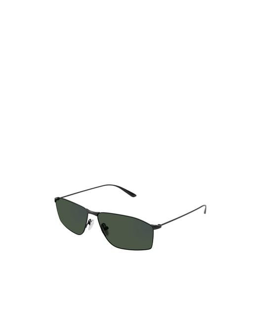 Balenciaga Green Eyewear Rectangle-Frame Sunglasses for men