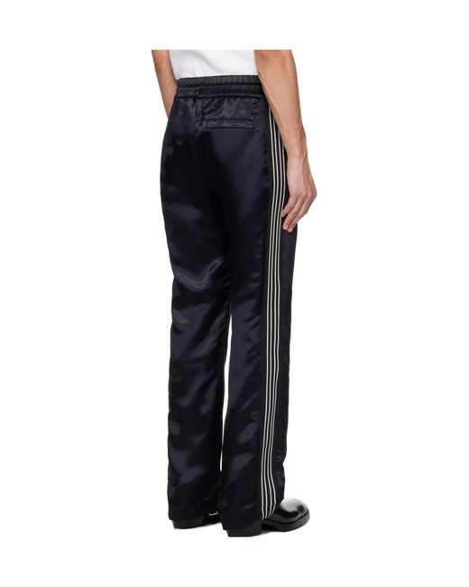 Amiri Black Ma Music Note Drawstring Track Trousers for men