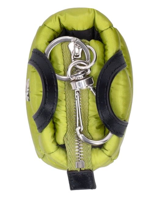 Moncler Yellow Caradoc Quilted Keyring
