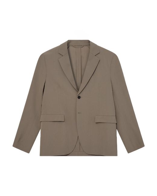 Acne Brown Single-Breasted Suit Jacket for men