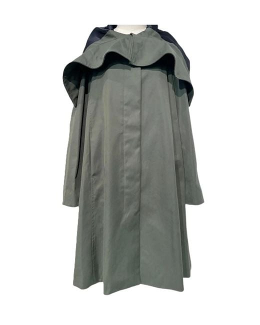 Dries Van Noten Gray Long-Sleeve Trench Coat