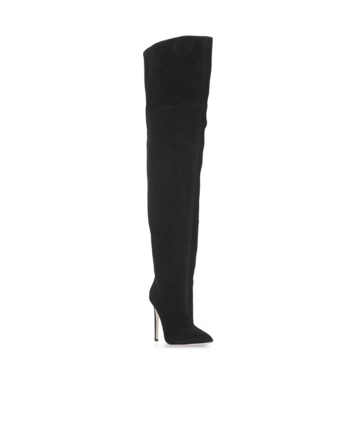 Paris Texas Black Over-The-Knee Suede Boots