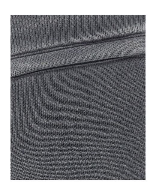 T By Alexander Wang Gray Alexander Wang Logo Embossed Track Shorts