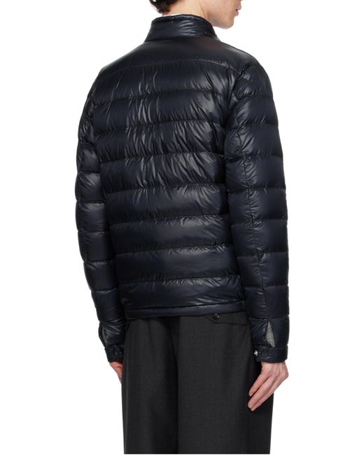 Moncler Blue Zip-Up Puffer Jacket for men