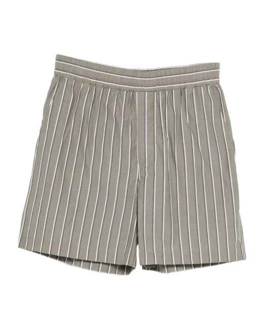 Isabel Marant Gray Striped Shorts for men