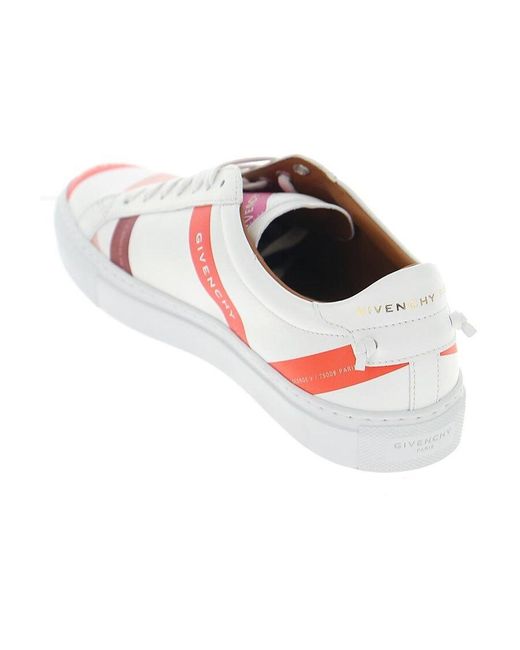 Givenchy Pink Logo Tape Low-Top Sneakers