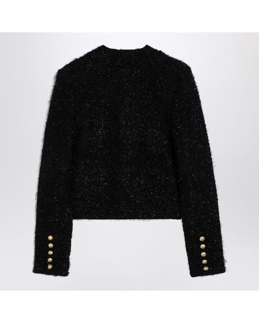 Balmain Black Tweed Jackets