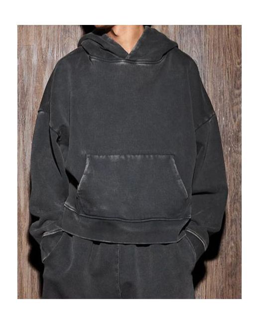 Entire studios Black Heavy Oversized Hoodie for men