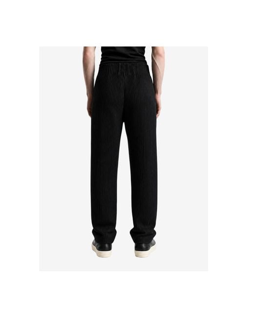 Homme Plissé Issey Miyake Black Homme Plissé Issey Miyake Pleated Pants for men