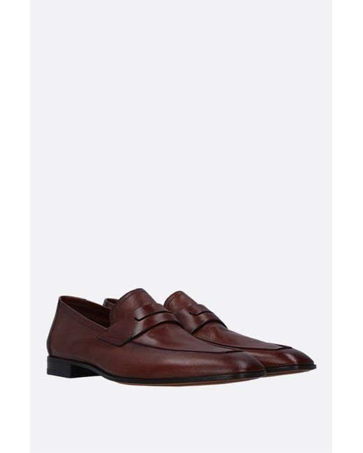 Berluti Brown Square Toe Loafers for men