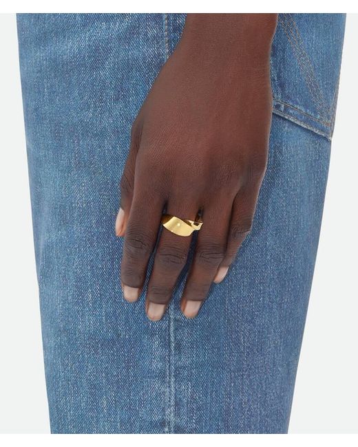 Bottega Veneta Natural Twist Ring