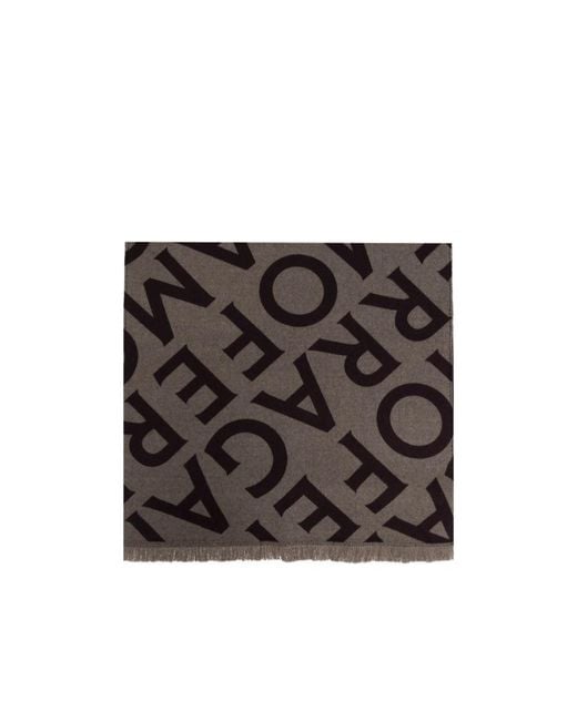 Ferragamo Black Ferragamo Monogram Jacquard Scarf