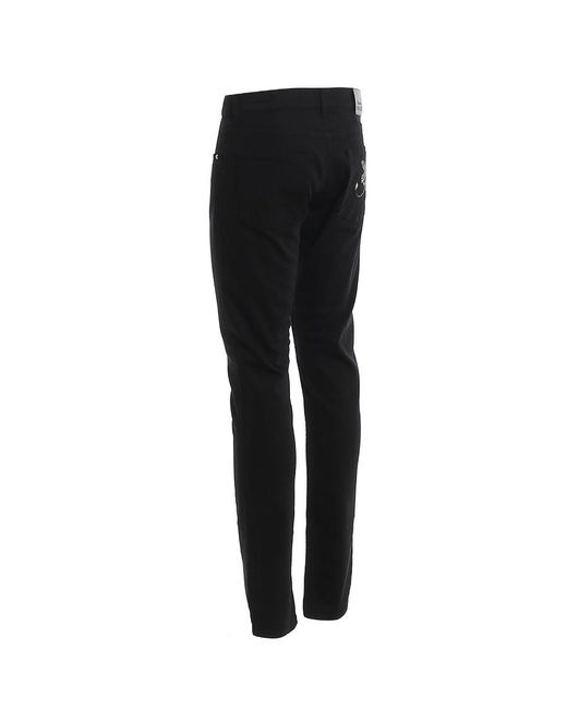 McQueen Black Embroidery Detail Jeans for men