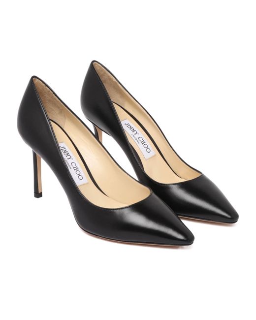 Jimmy Choo Black 85Mm Romy Pumps