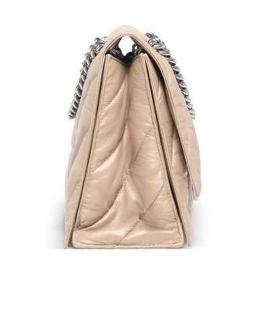 Balenciaga Natural Crush Chain Quilted Medium Shoulder Bag