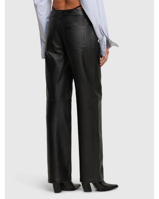 Alexander Wang Black Low-Waisted Five-Pocket Casual Pants