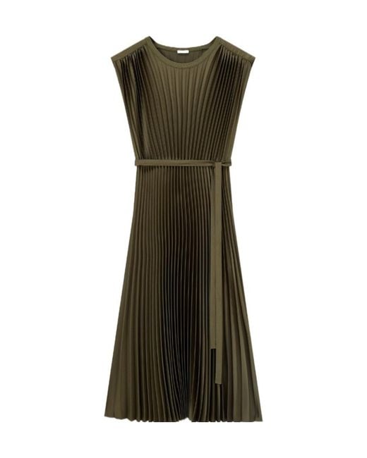 Joseph Green Volta Knit Weave Plisse Dress