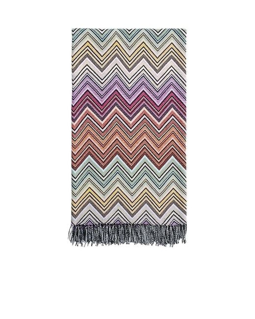 Missoni Multicolor Home Zig-Zag Woven Fringed-Edge Throw for men