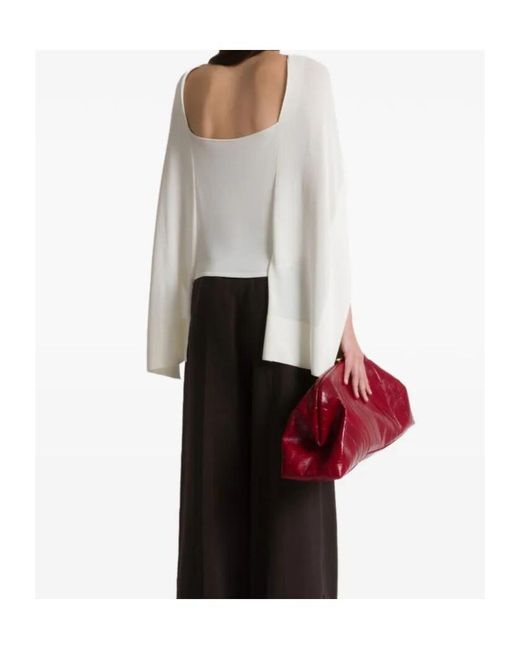 Alberta Ferretti White Turtleneck Cover-Up